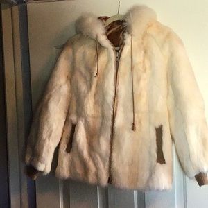 Vintage Mademoiselle Rabbit Fur Coat - Size Small